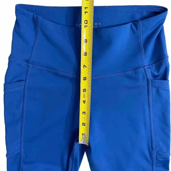 Laundry by Shelli Segal Blue High-Rise Leggings – Size M - Picture 6 of 8